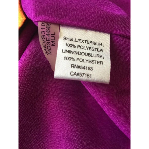 Marc New York Andrew Marc Dress Size 12 Multicolor Short Sleeve V-Neck - Picture 11 of 12